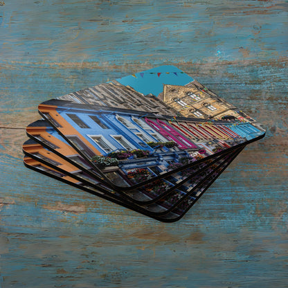 Scotland Up Close Cork Coaster Set - Photo Silhouettes
