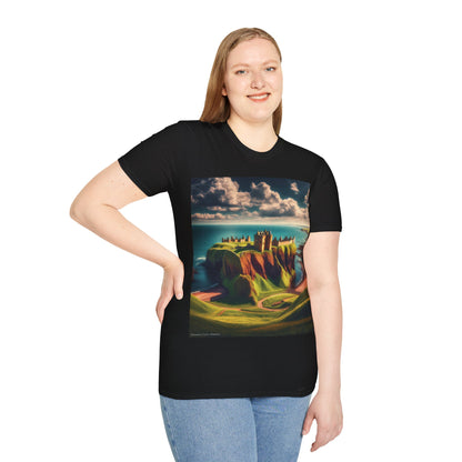 Dunnottar Castle - Stonehaven Softstyle T-Shirt, Unisex Tee, Scottish Landmarks, Various Colours