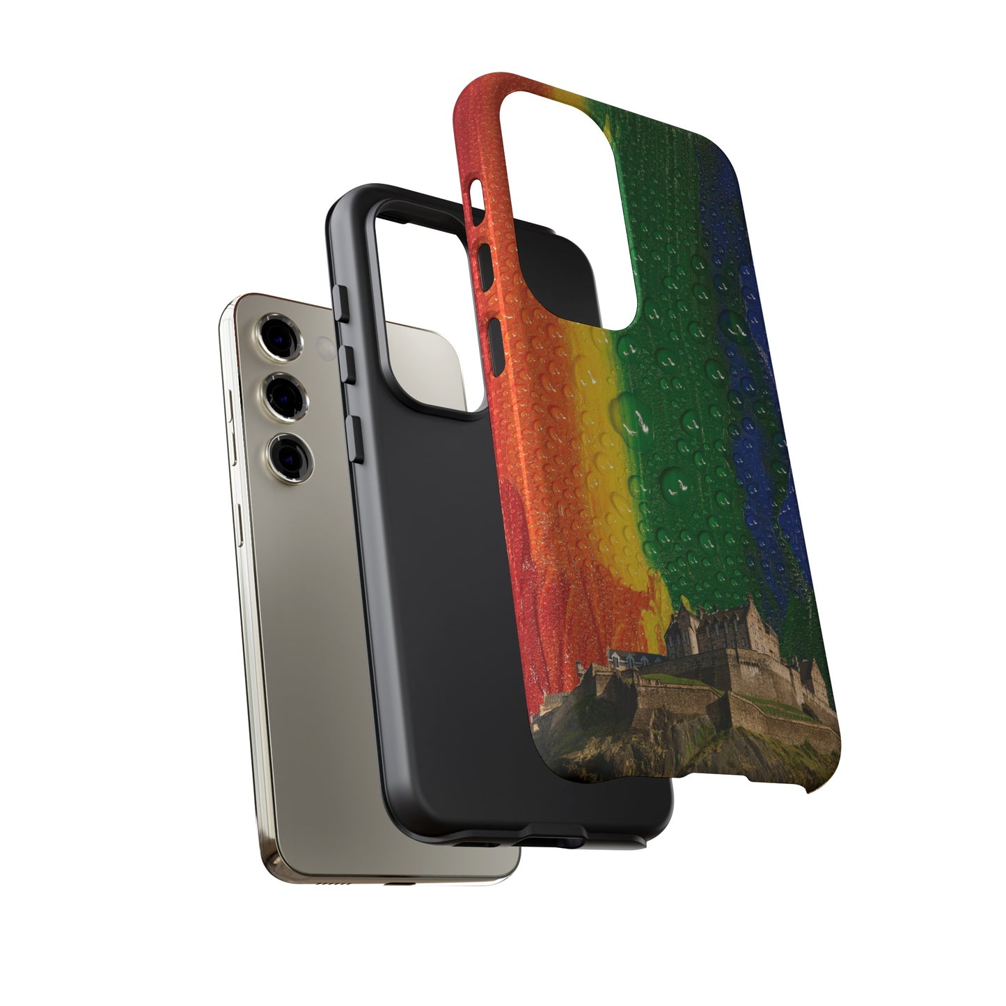 Edinburgh Castle Pride Phone Case - Rain, Various