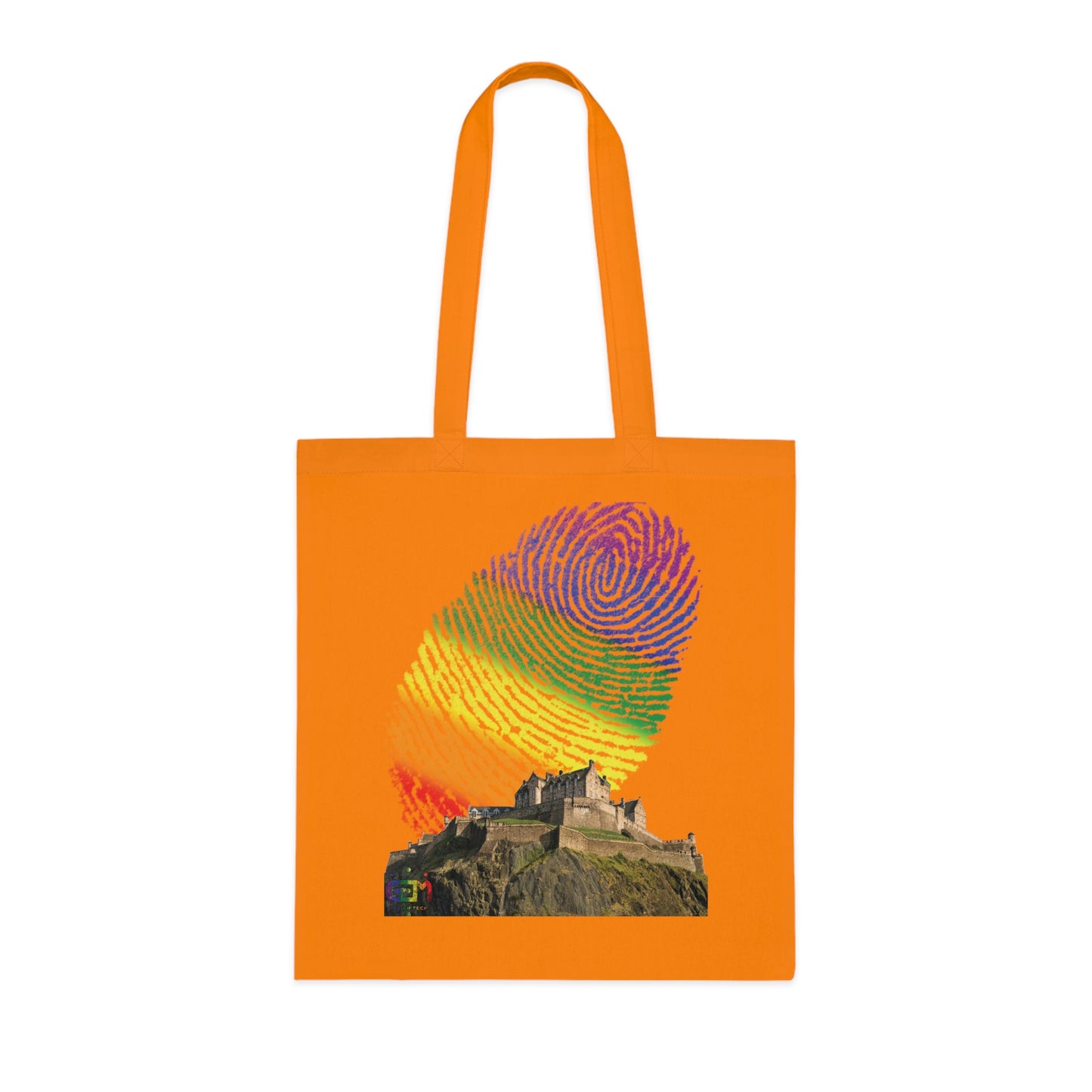 Edinburgh Castle Pride Fingerprint Sky Cotton Tote Bag