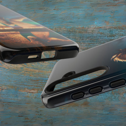 Kelpies Northern Lights Art Phone Case, Scotland, Samsung