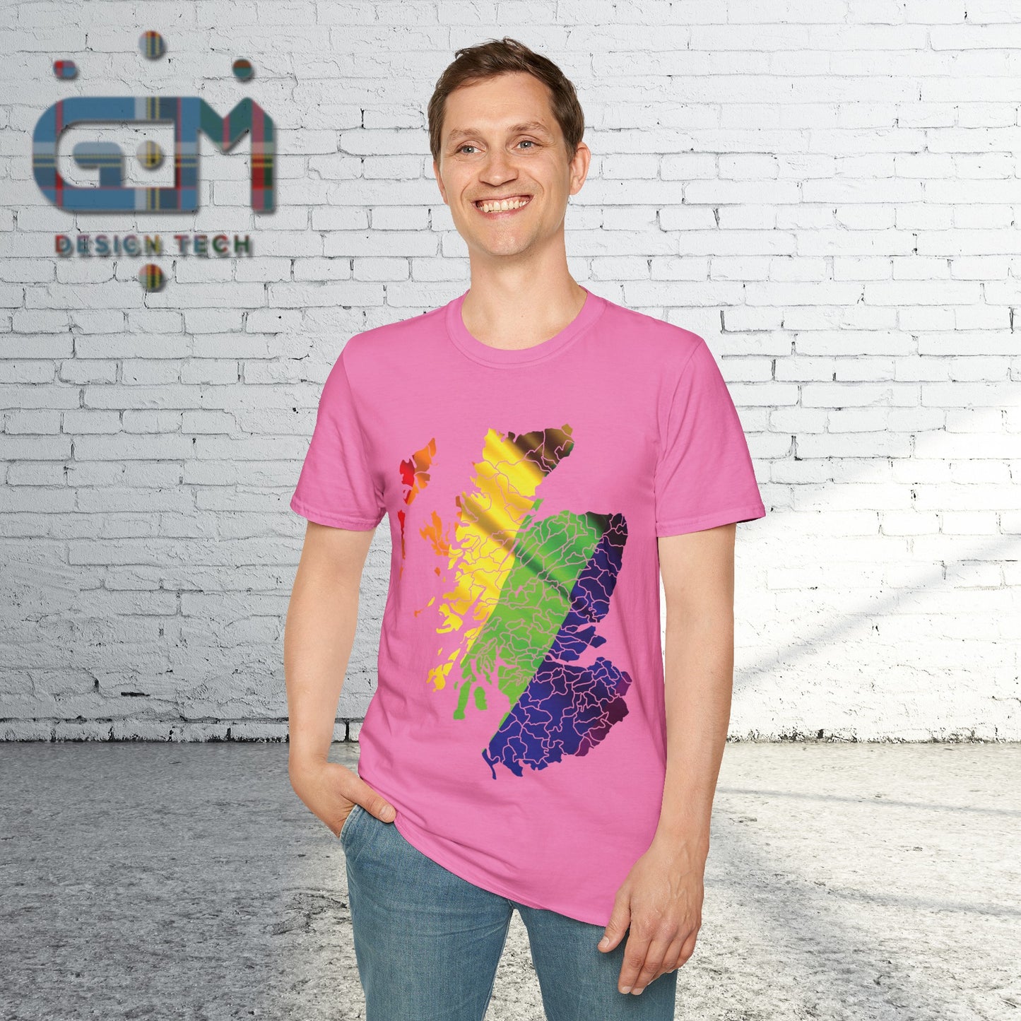 Scotland has PRiDE Flag Clan Regions Map Unisex T-Shirt, Various Colours