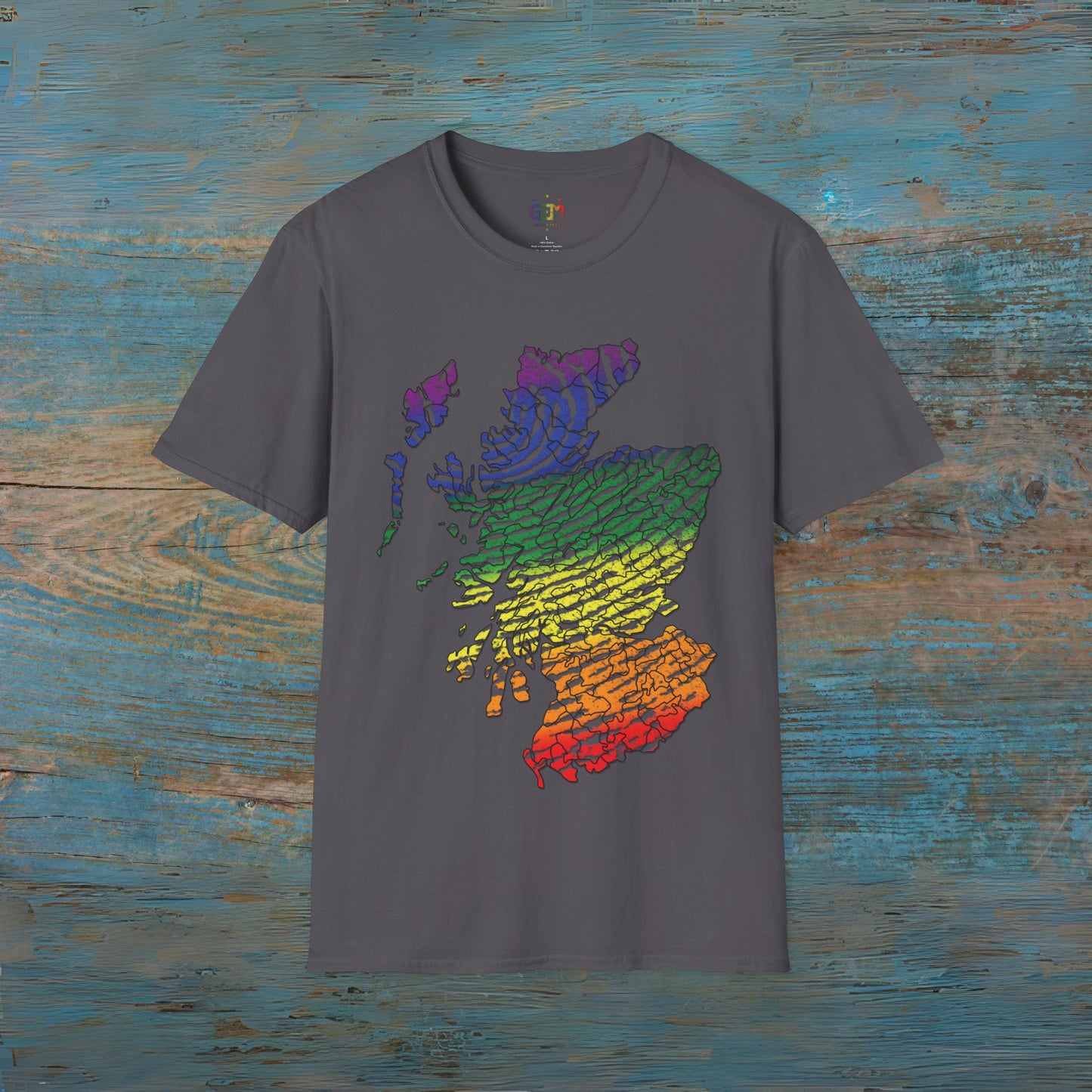 Scotland has PRiDE Fingerprint Clan Regions Map Unisex T-Shirt, Various Colours