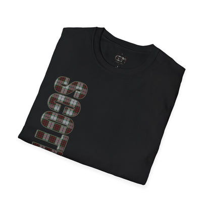 Scotland Lettering Tartan Softstyle Unisex T-Shirt, Fraser Tartan Tee