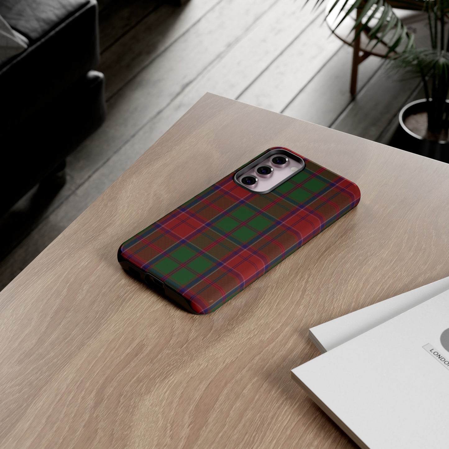 Étui de téléphone à motif tartan écossais - Grant, Divers