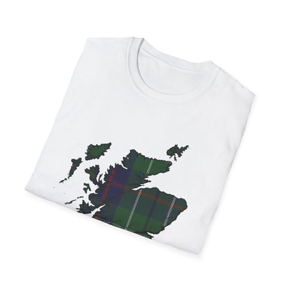 Tartan Ecosse Carte Softstyle T-Shirt Unisexe - Duncan Tartan Tee 