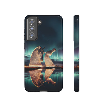 Kelpies Northern Lights Art Variant Phone Case, Scotland, Samsung