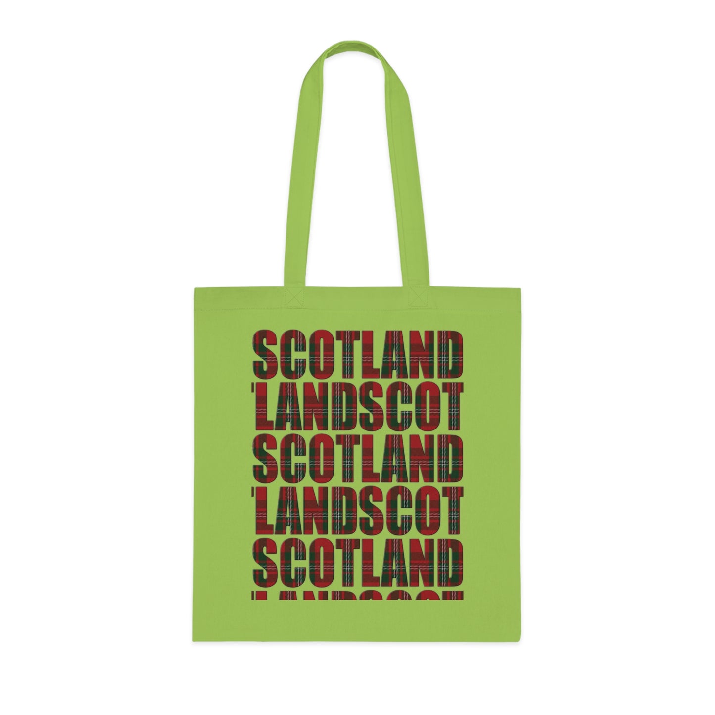 Reversible Scotland Tartan Map Cotton Tote Bag - MacGregor Tartan