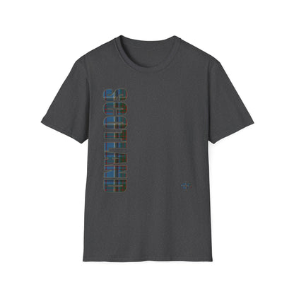 Tartan Scotland Lettering Softstyle Unisex T-Shirt, Anderson Old Tartan Tee