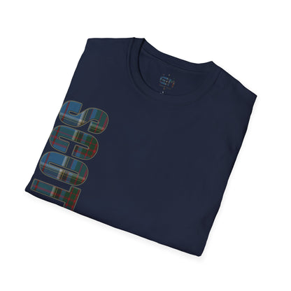 Scotland Lettering Anderson Old Tartan Softstyle T-Shirt, Unisex Tee, Various Colours