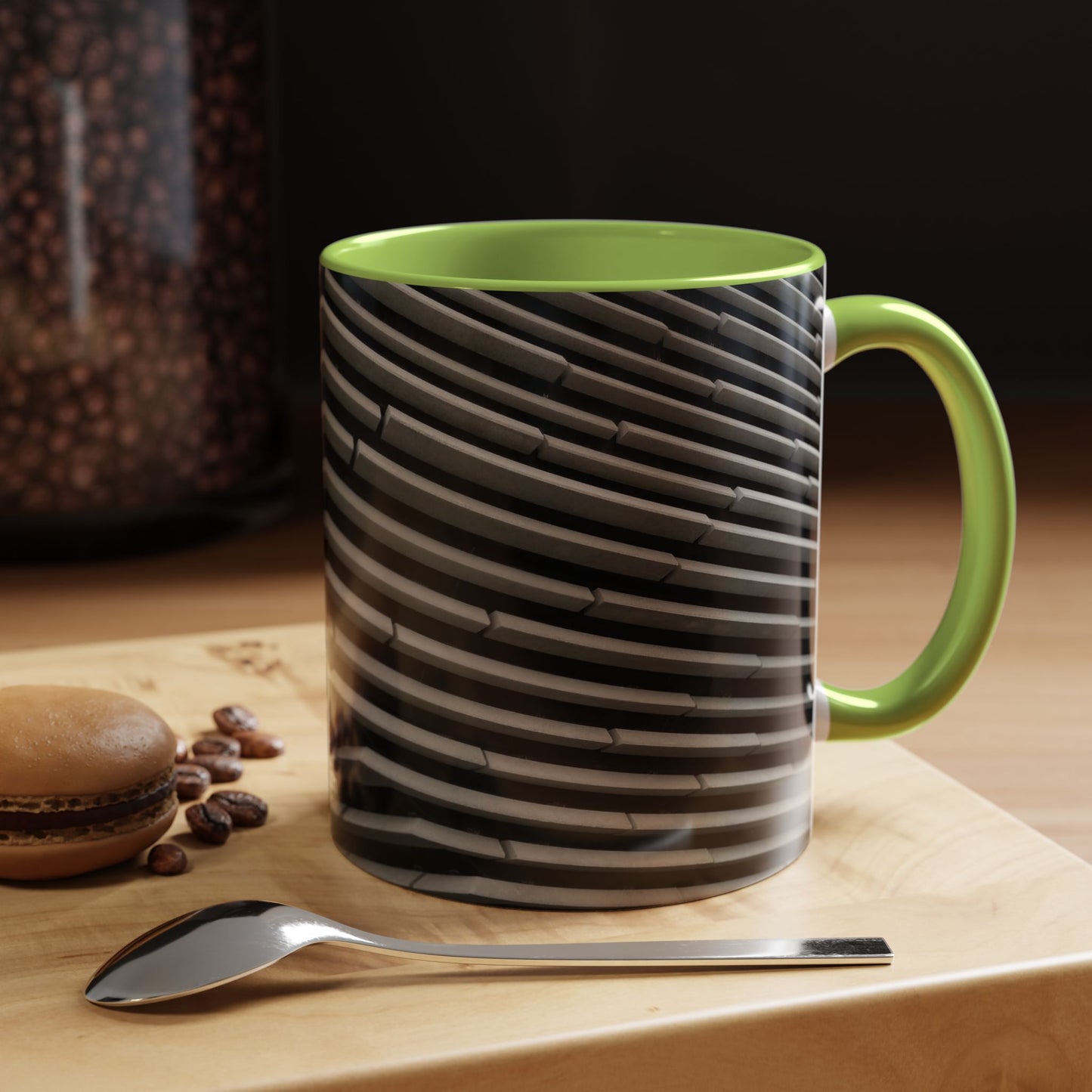 Tasses décoratives Écosse en gros plan - Scènes variées (vert clair)