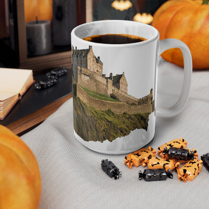 Edinburgh Castle on the Rock Photo Mug, White