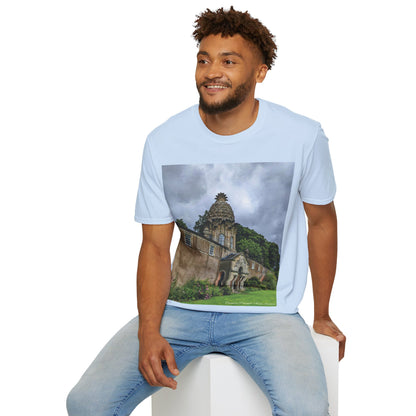 Dunmore Pineapple Photo Softstyle T-Shirt, Unisex Tee, Scotland Shirt, Scottish Landmark, Nature, Scenery, Various Colours