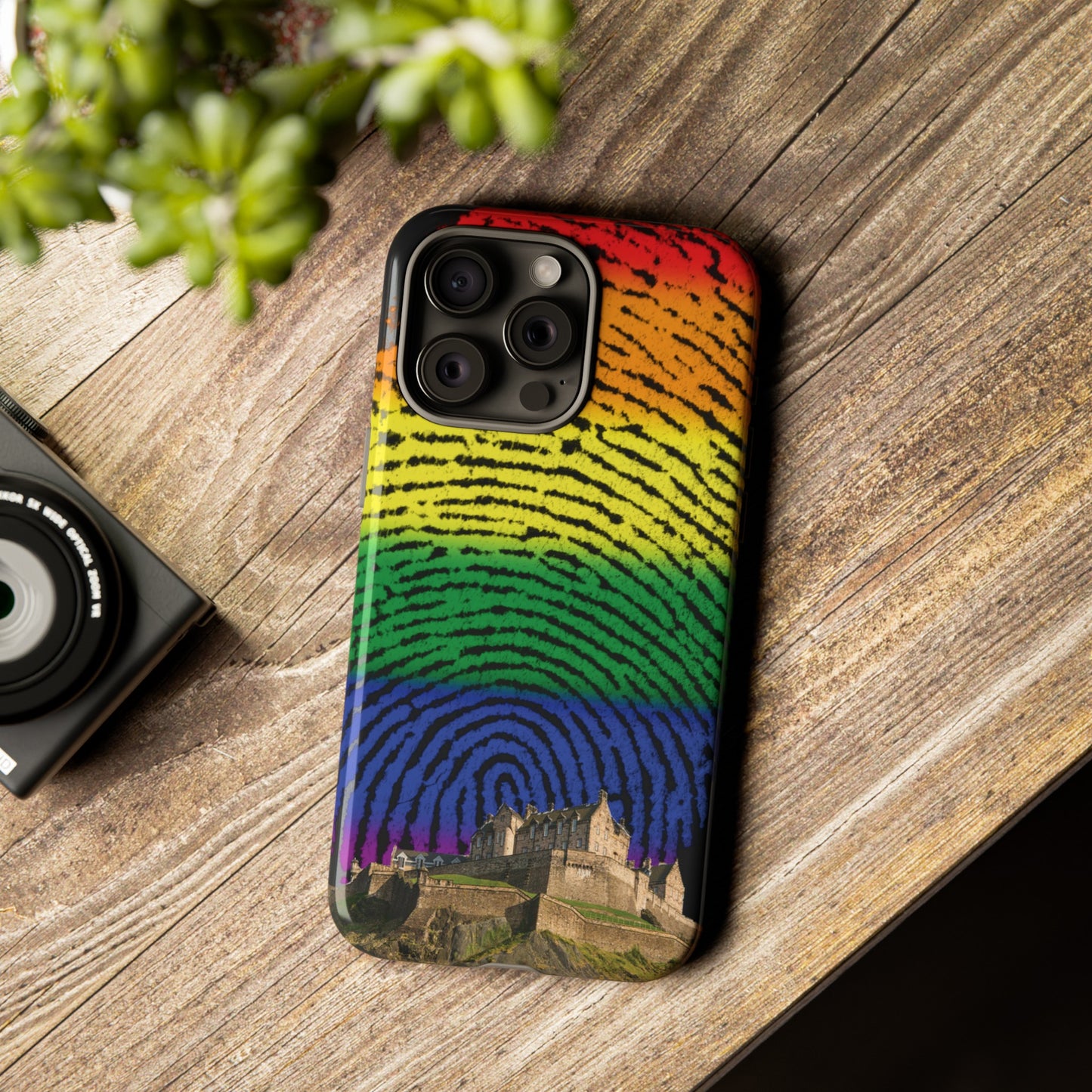 Edinburgh Castle Pride Phone Case - Fingerprint, Various