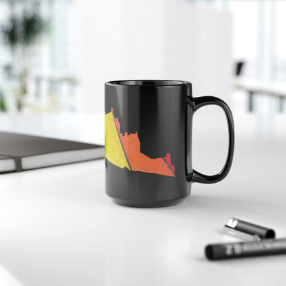 Edinburgh Castle Pride Road Art Mug, Black