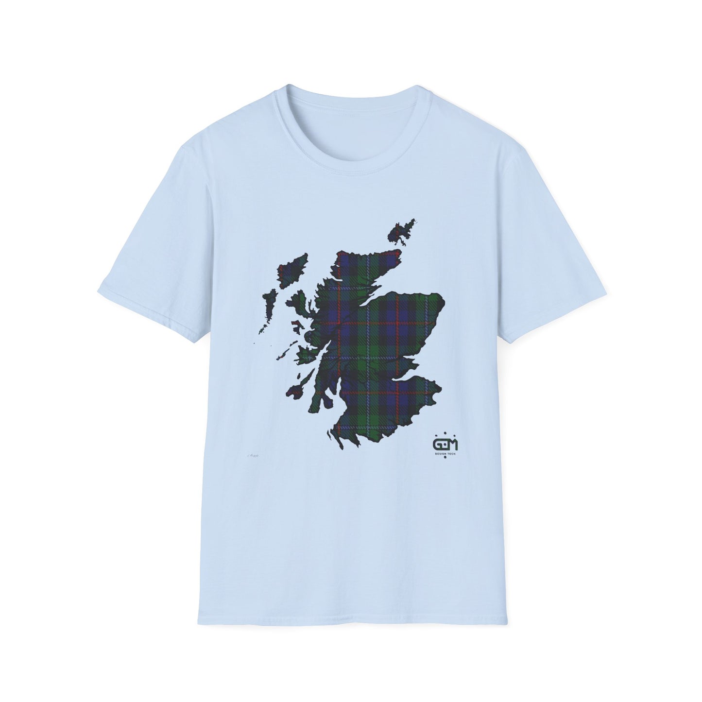 Tartan Ecosse Carte Softstyle T-Shirt Unisexe - Argyle Tartan Tee 