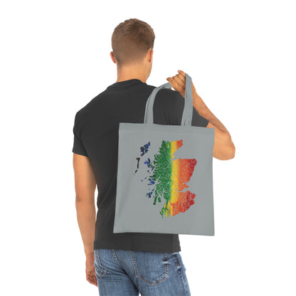 Scotland Pride Rain Clan Map Cotton Tote Bag