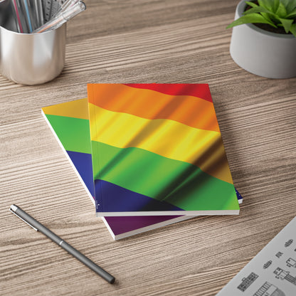 Pride Flag Softcover Notebook, A5