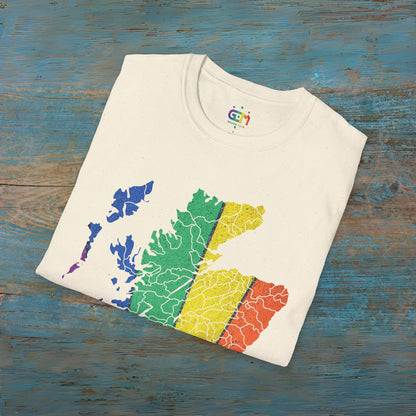 Scotland has PRiDE Road Clan Regions Map Unisex T-Shirt, Various Colours