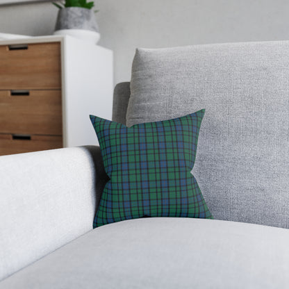 Reversible Square Cushion : Flower of Scotland Tartan, Various Sizes