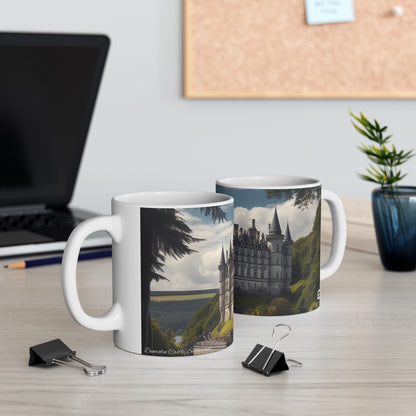 Dunrobin Castle Mug - Sutherland, Coffee Cup, Tea Cup, Scotland, White