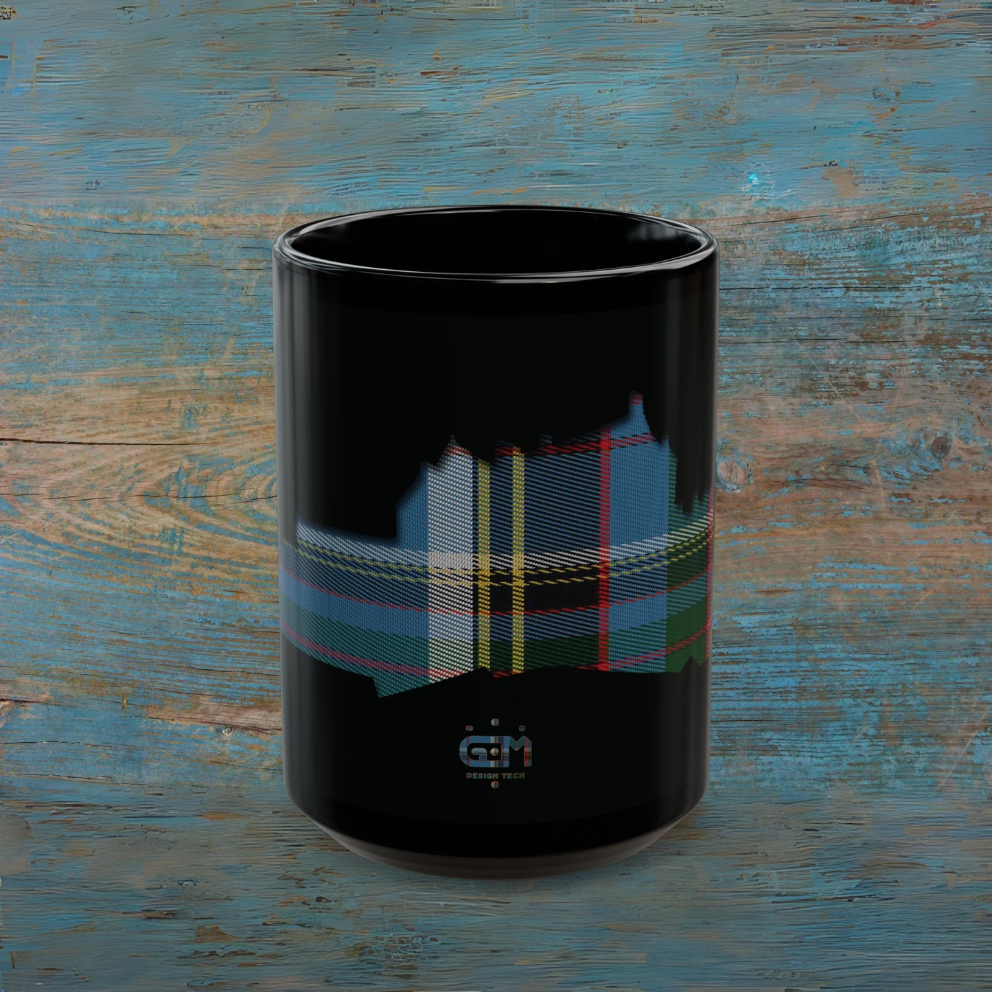 Tartan Edinburgh Castle - Anderson Old Mug, Black