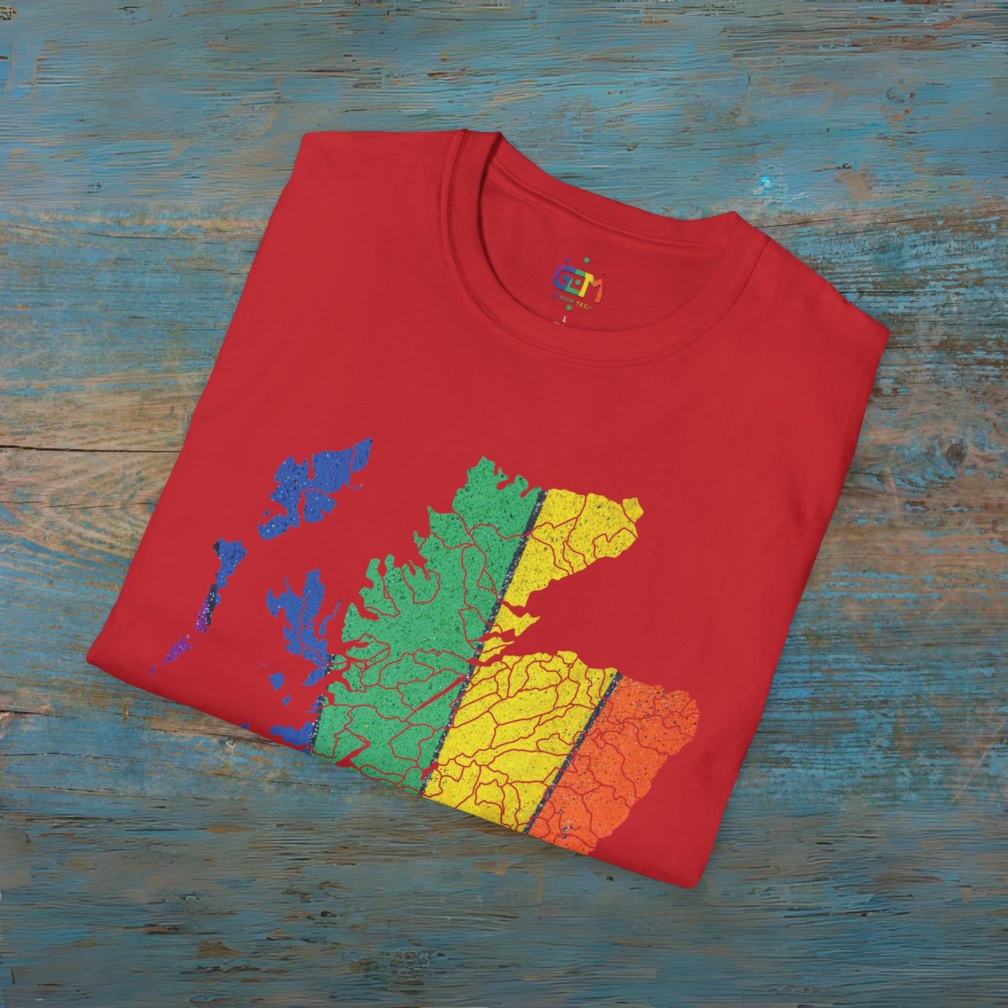 Scotland has PRiDE Road Clan Regions Map Unisex T-Shirt, Various Colours