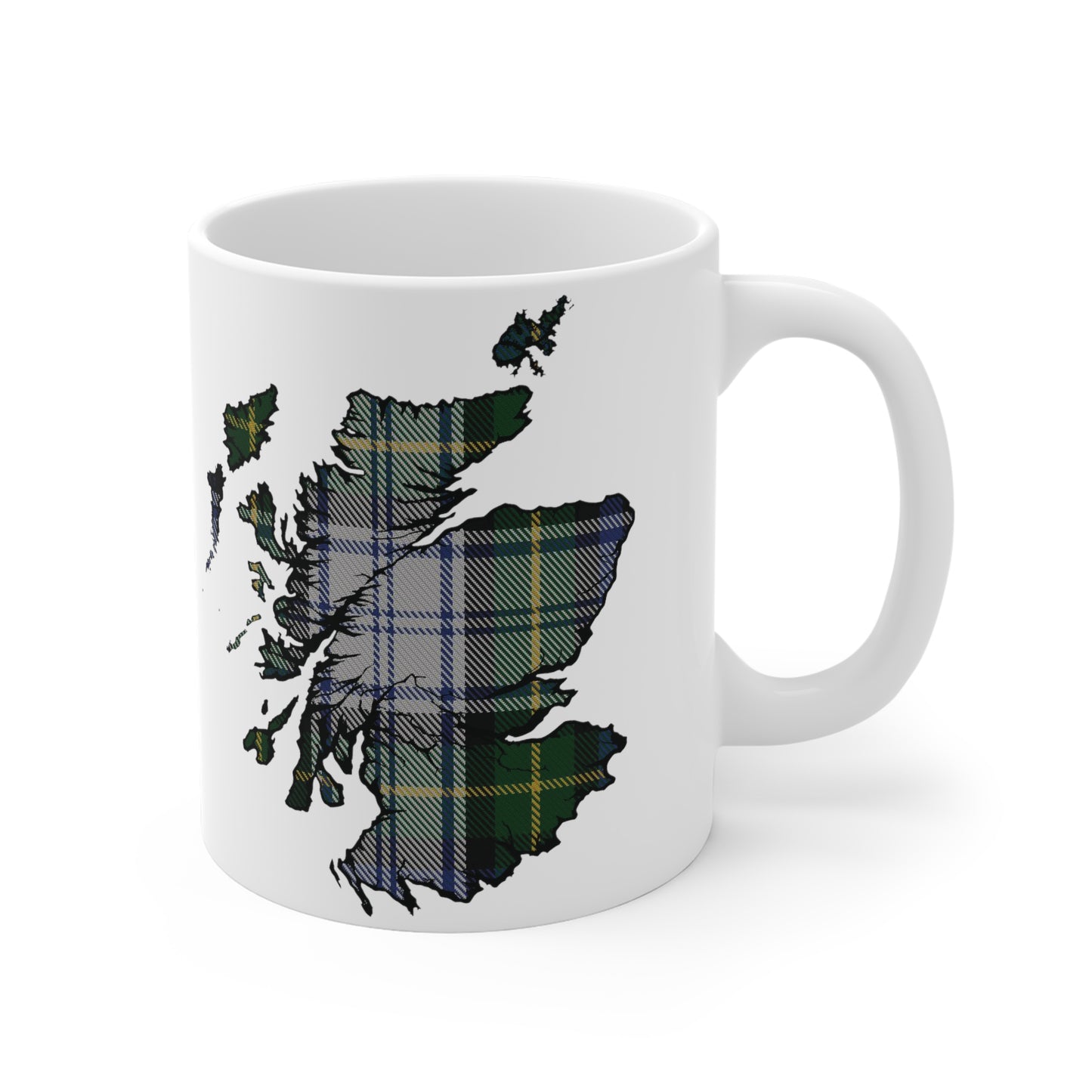 Mug carte écossaise en tartan – Gordon Dress Tartan, différentes tailles 