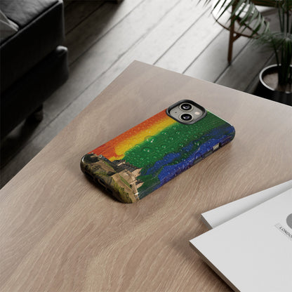 Edinburgh Castle Pride Phone Case - Rain, Various