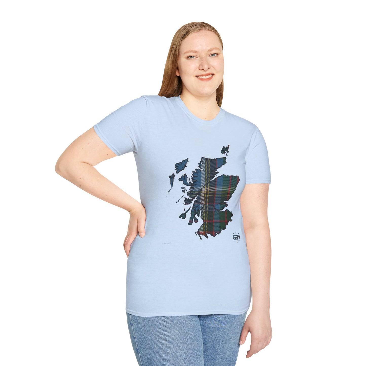 Tartan Scotland Map Softstyle Unisex T-Shirt - Anderson Old Tartan Tee