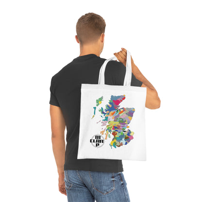 Scotland Clan Map Cotton Tote Bag