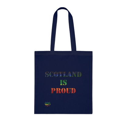 Scotland Pride Rain Map Cotton Tote Bag