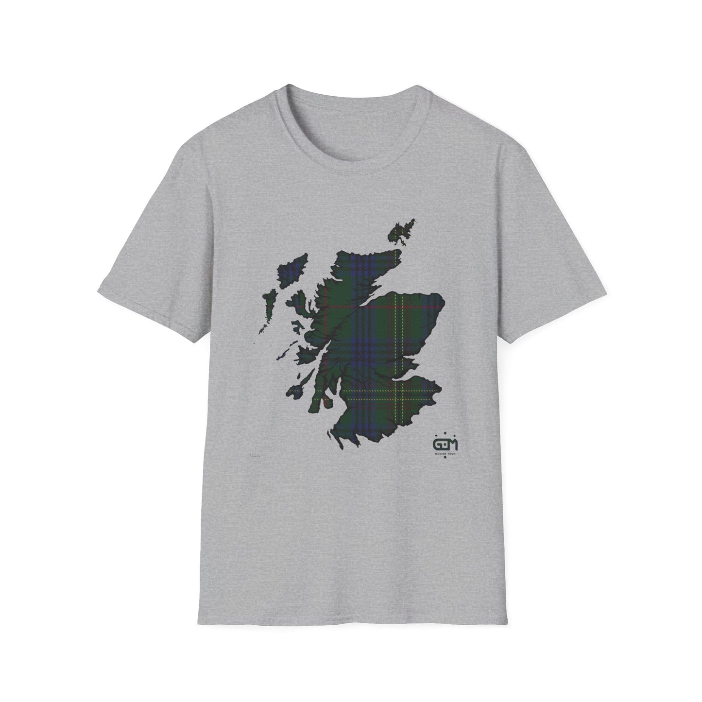 Tartan Ecosse Carte Softstyle T-Shirt Unisexe - Kennedy Tartan Tee 