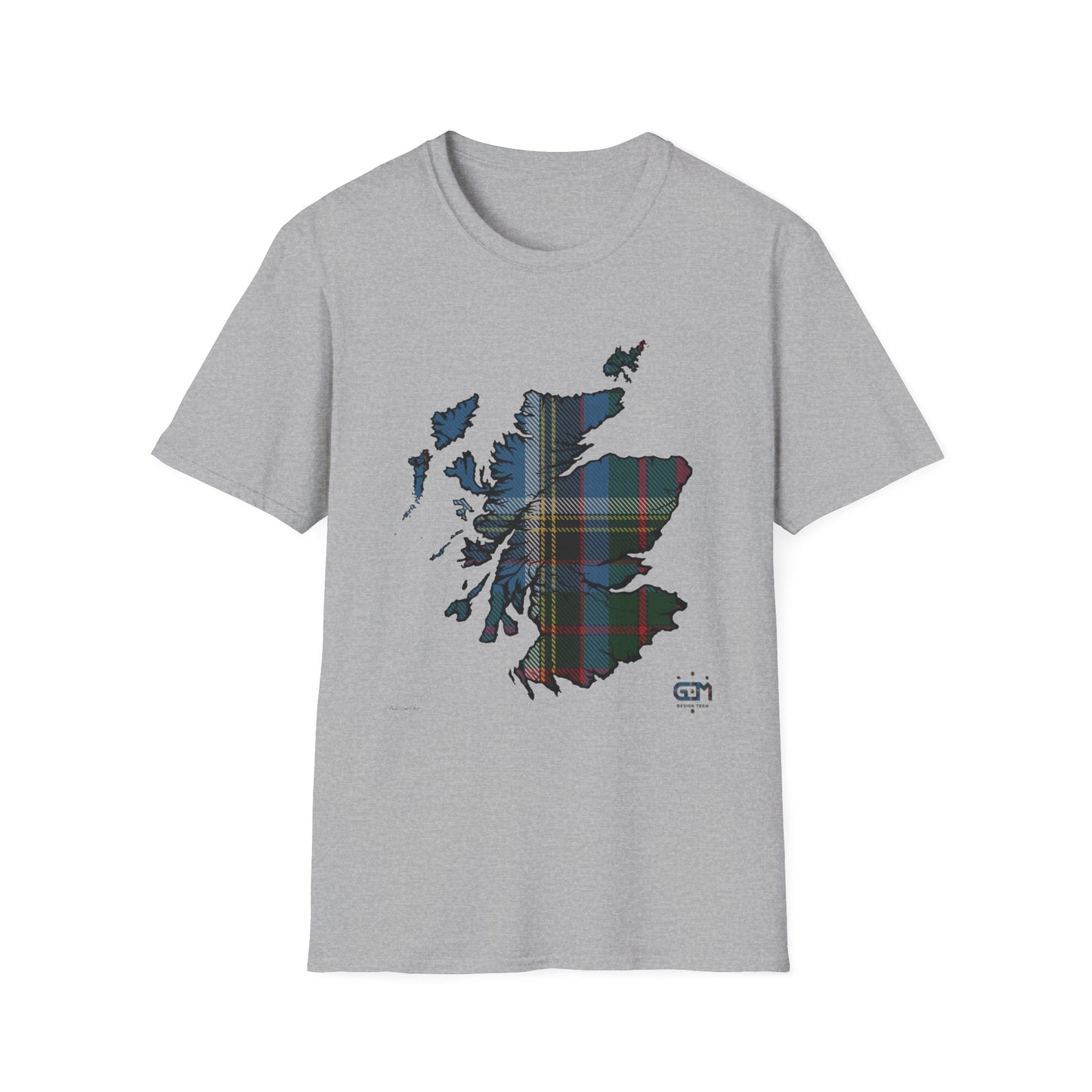 Tartan Scotland Map Softstyle Unisex T-Shirt - Anderson Old Tartan Tee