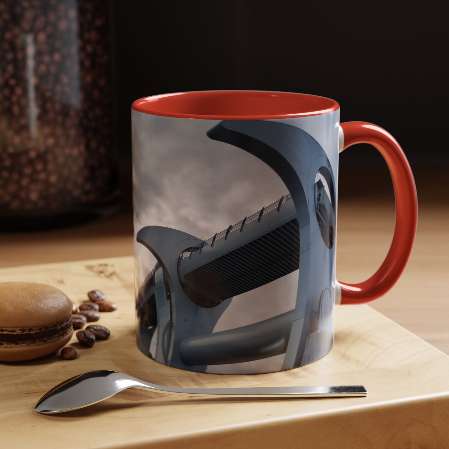 Tasses décoratives Écosse en gros plan - Scènes variées (rouge)