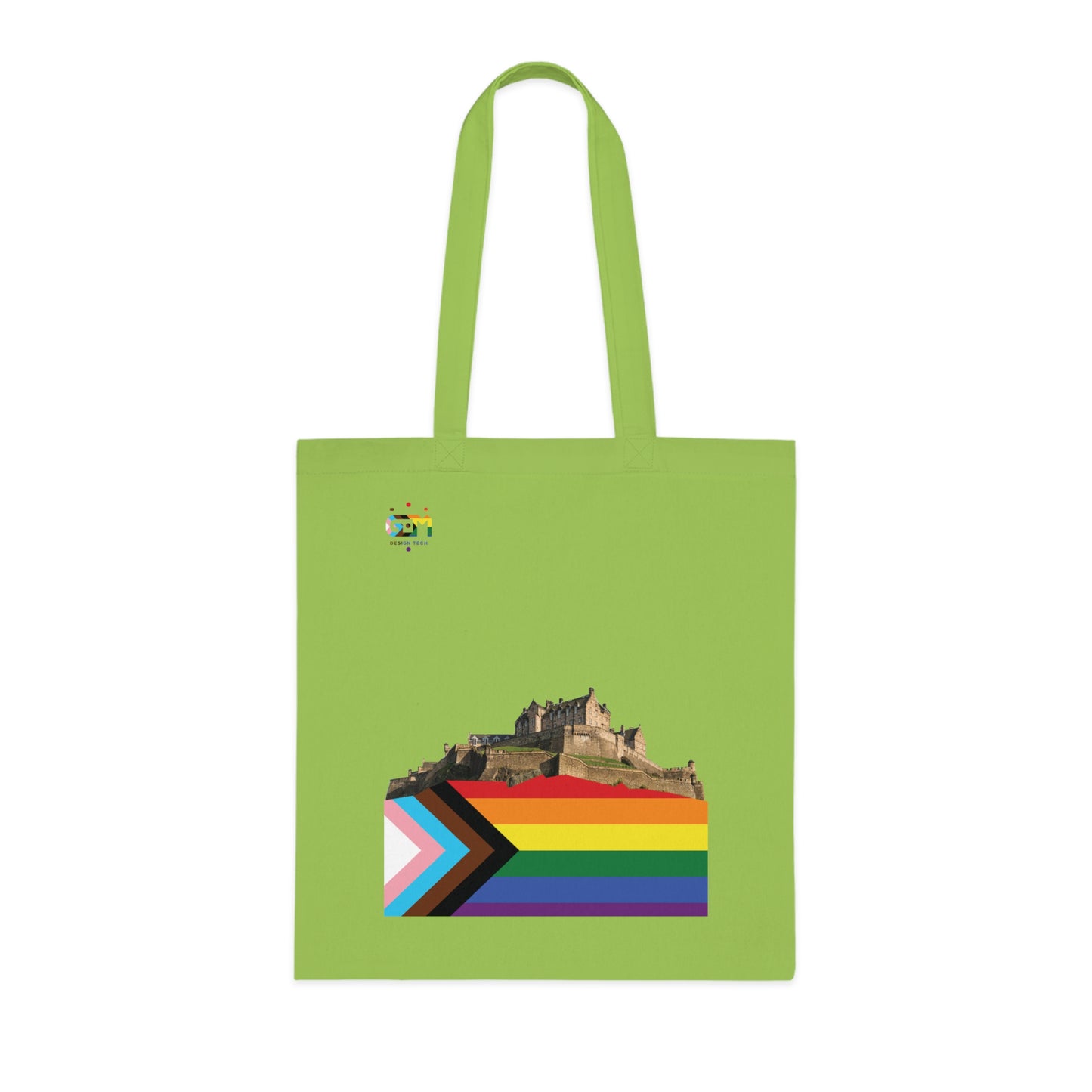 Pride Progress Rock Edinburgh Castle Cotton Tote Bag