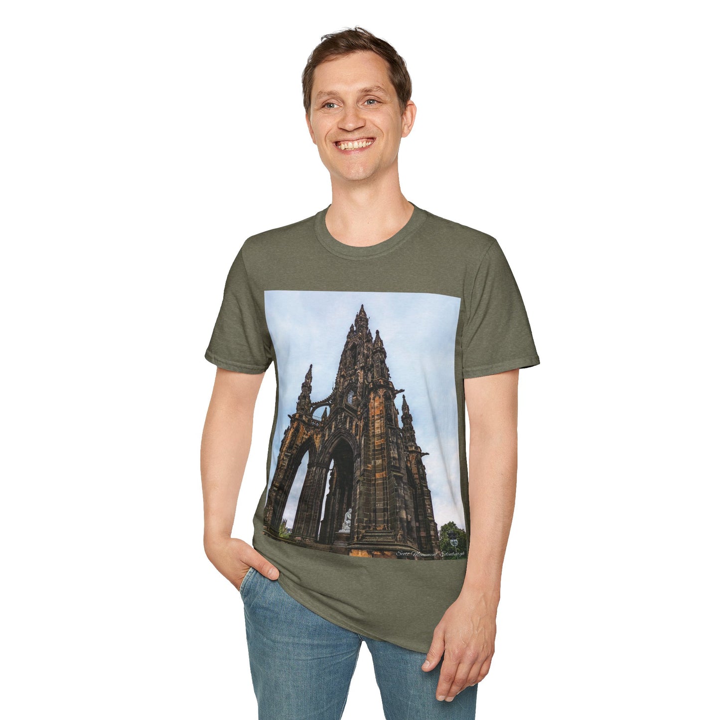 Scott Monument Photo Softstyle T-Shirt, Unisex Tee, Various Colours