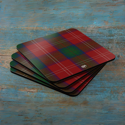 Scottish Tartan Cork Coaster Set (A-F)