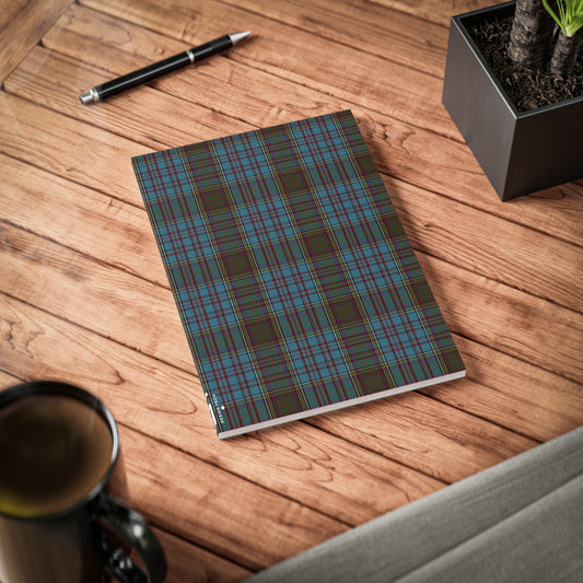 Scottish Tartan Softcover A5 Notebook - Anderson