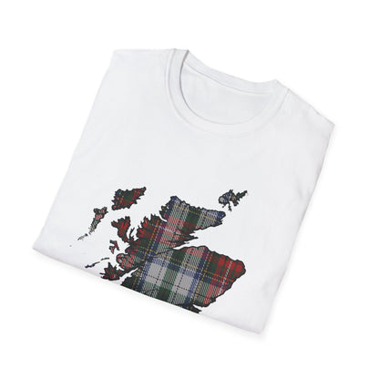 Tartan Ecosse Carte Softstyle T-Shirt Unisexe - Stewart Tartan Tee 