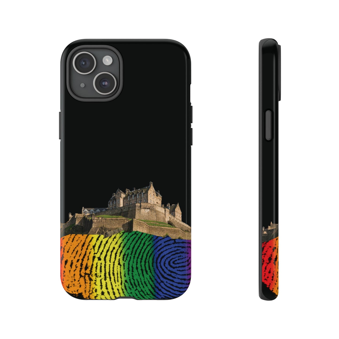 Edinburgh Castle Pride Rockface Phone Case - Fingerprint, Various