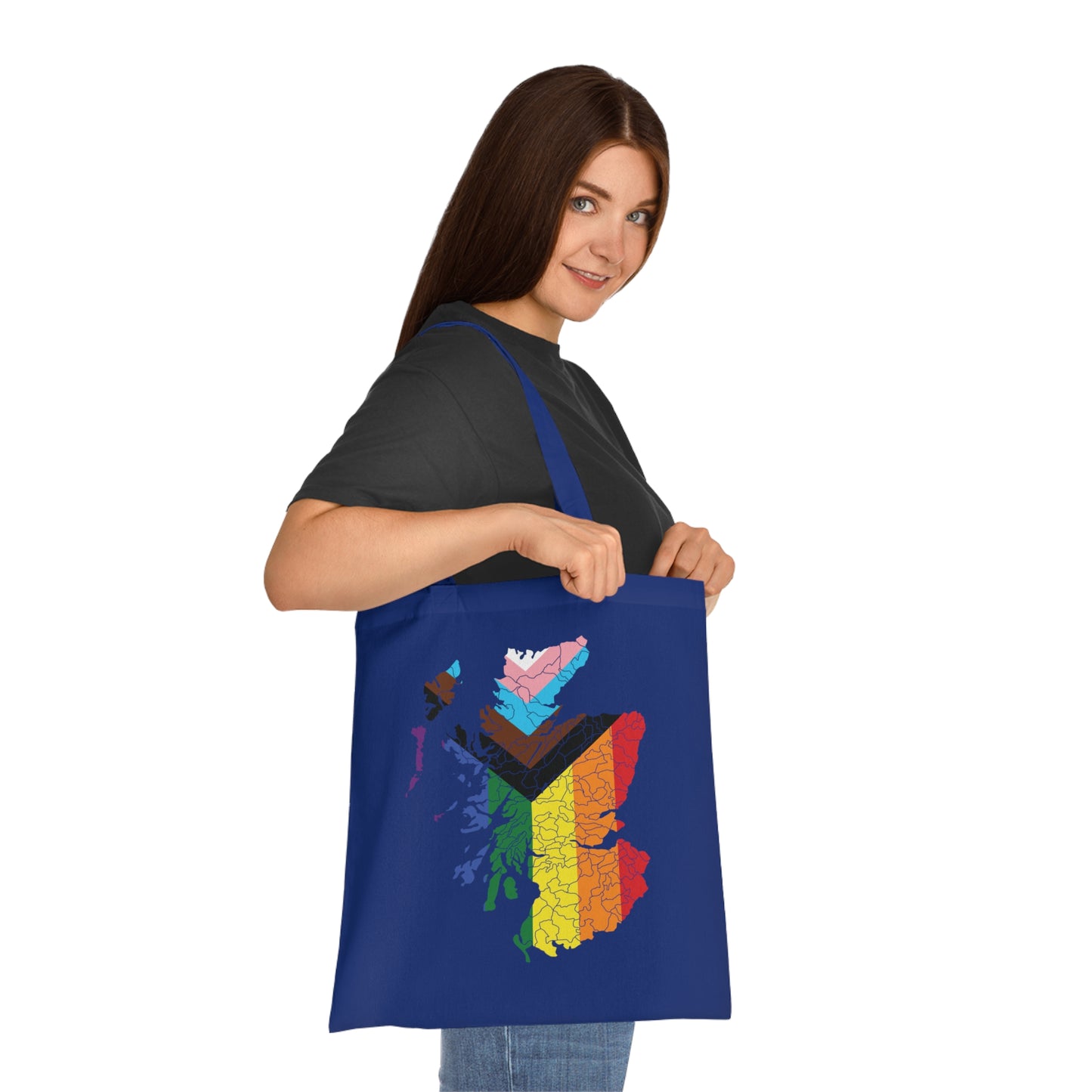 Scotland Pride Progress Clan Map Cotton Tote Bag