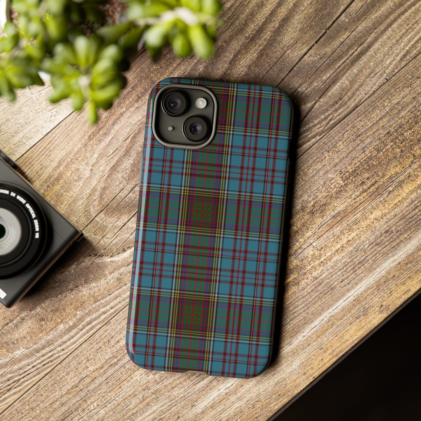 Étui de téléphone à motif tartan écossais - Anderson, Divers