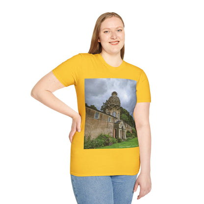 Dunmore Pineapple Photo Softstyle T-Shirt, Unisex Tee, Scotland Shirt, Scottish Landmark, Nature, Scenery, Various Colours