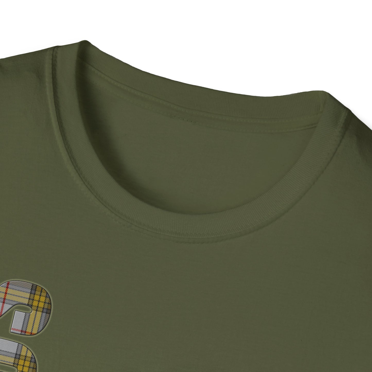 Tartan Scotland Lettrage Softstyle T-shirt unisexe, Buchanan Tartan Tee 