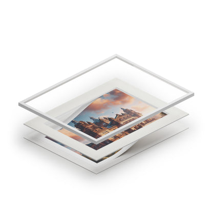 Glasgow's Kelvingrove Fine Art Print, Scotland Art, Paper Frame, Various Sizes, Horizontal