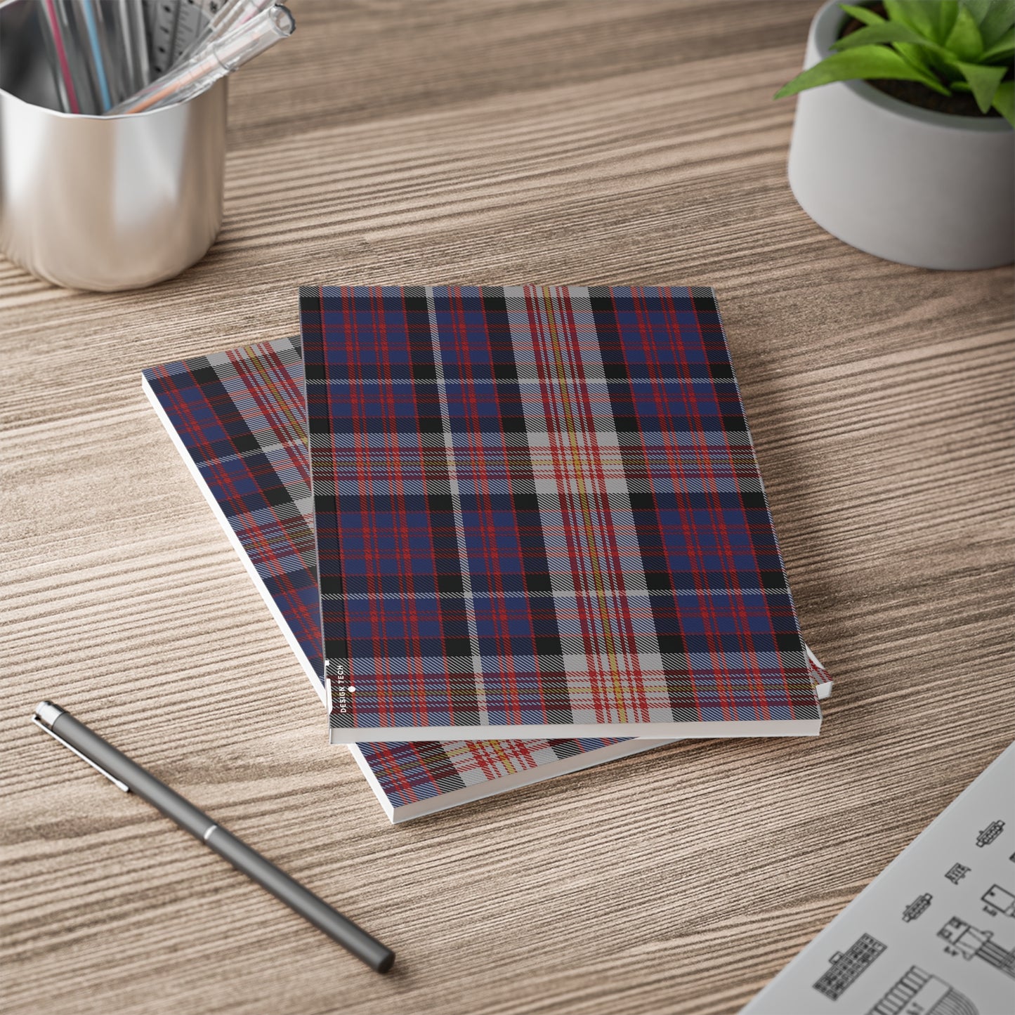 Scottish Tartan Softcover A5 Notebook - Carnegie