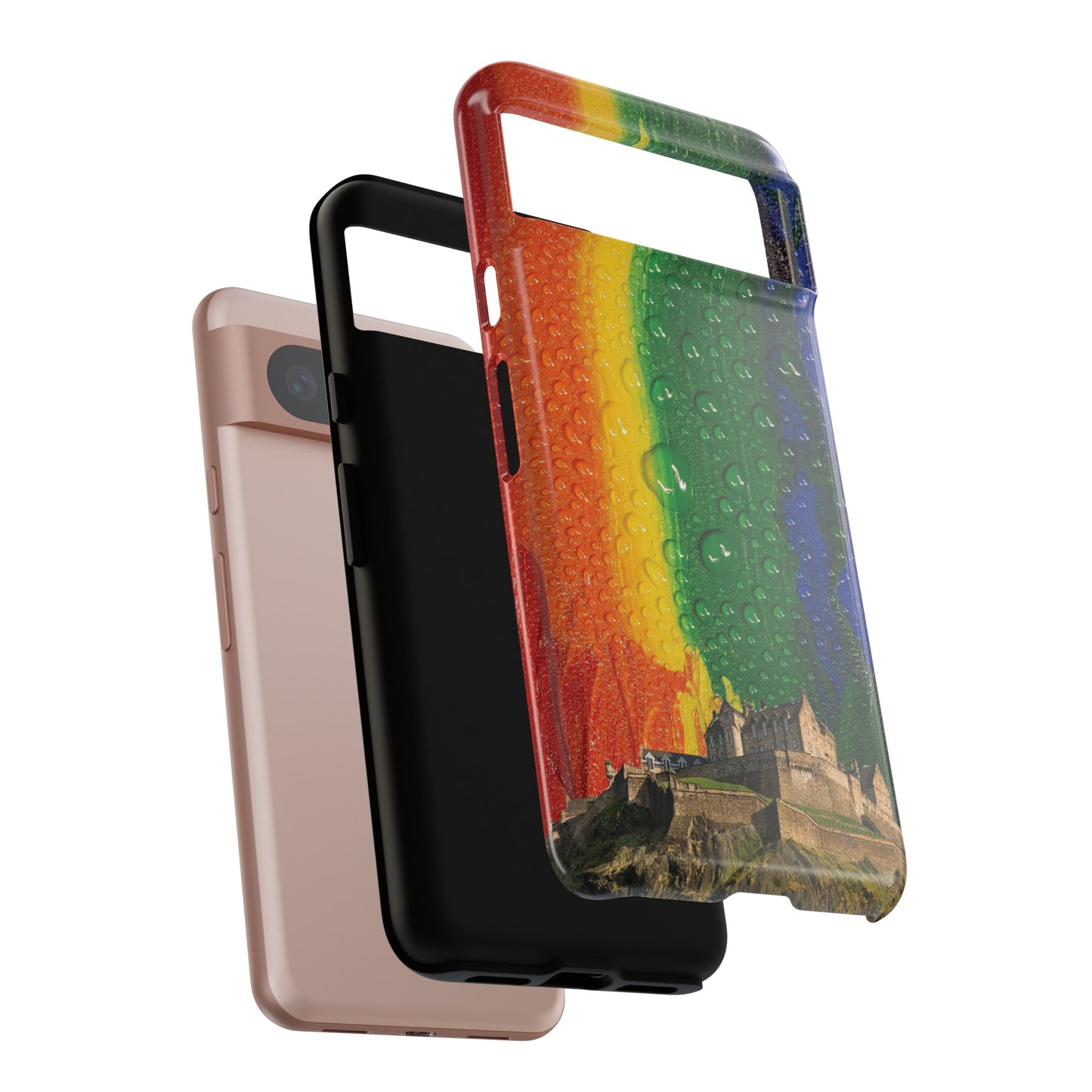 Edinburgh Castle Pride Phone Case - Rain, Various