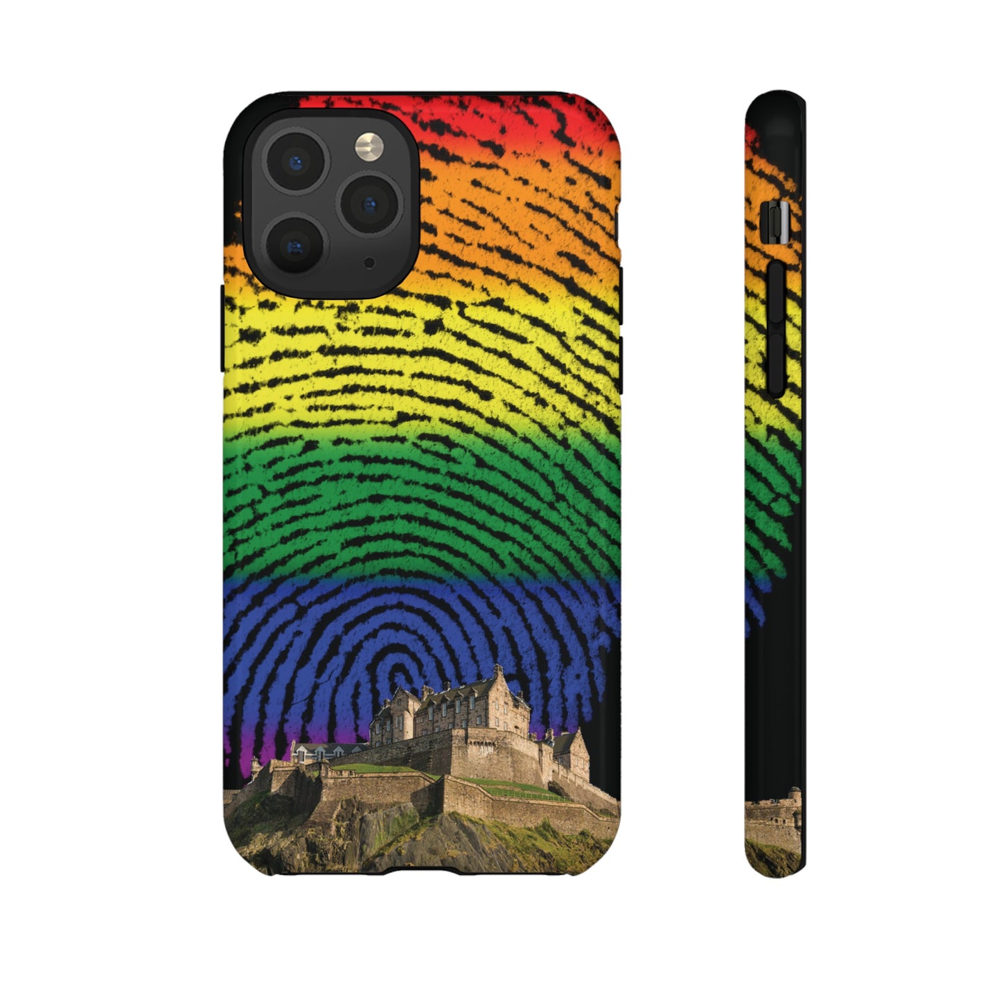 Edinburgh Castle Pride Phone Case - Fingerprint, Various