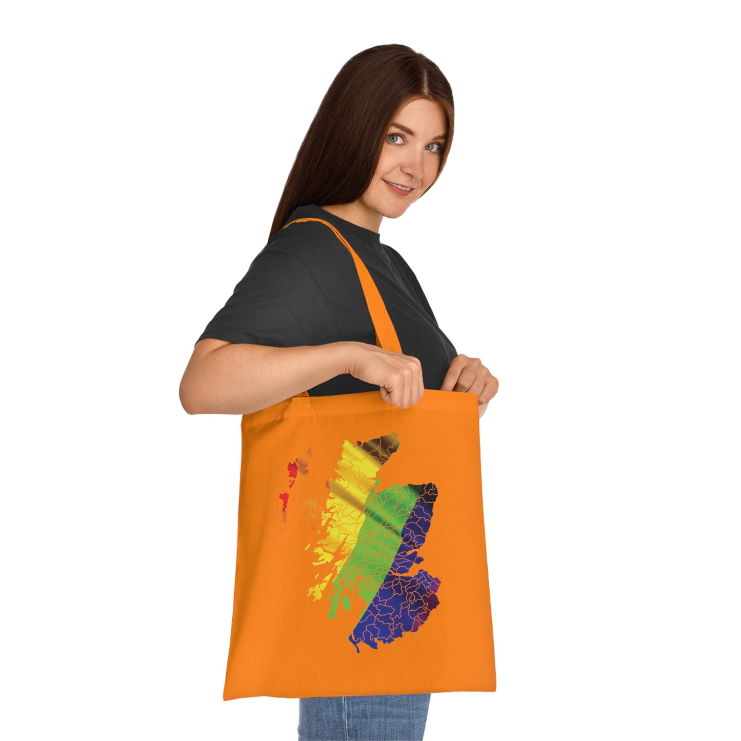 Scotland Pride Flag Clan Map Cotton Tote Bag